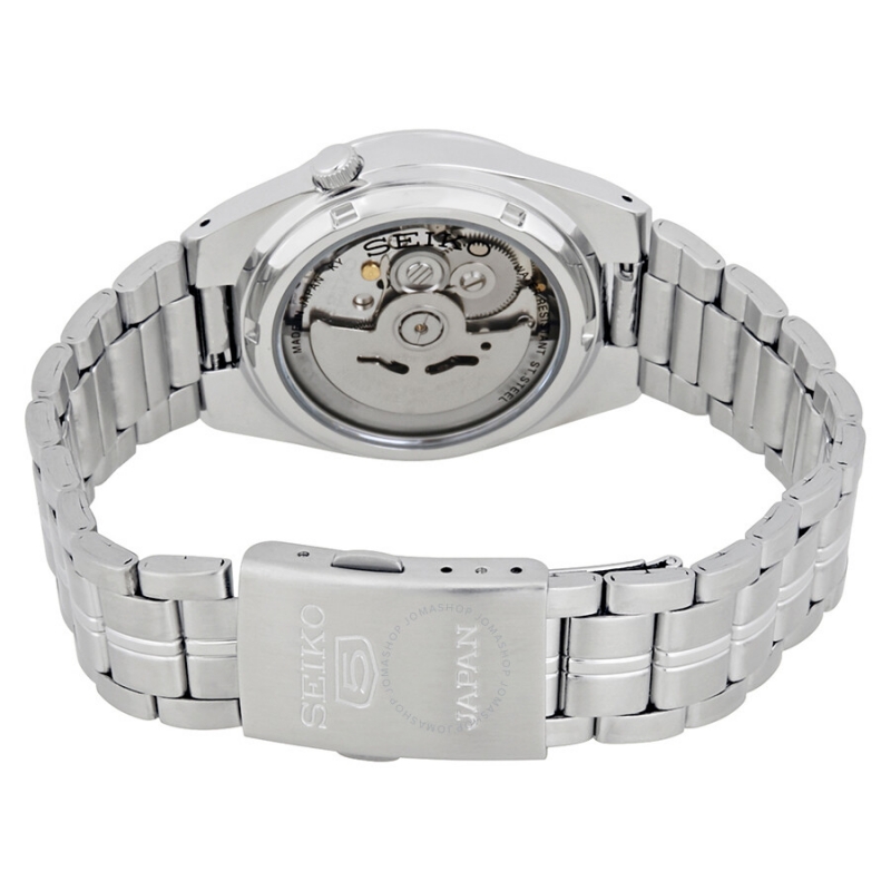 SEIKO 5 SNK559J1 - NAM - KÍNH KHOÁNG - DÂY KIM LOẠI - AUTOMATIC - SIZE 37MM - MÁY NHẬT - Ảnh 5