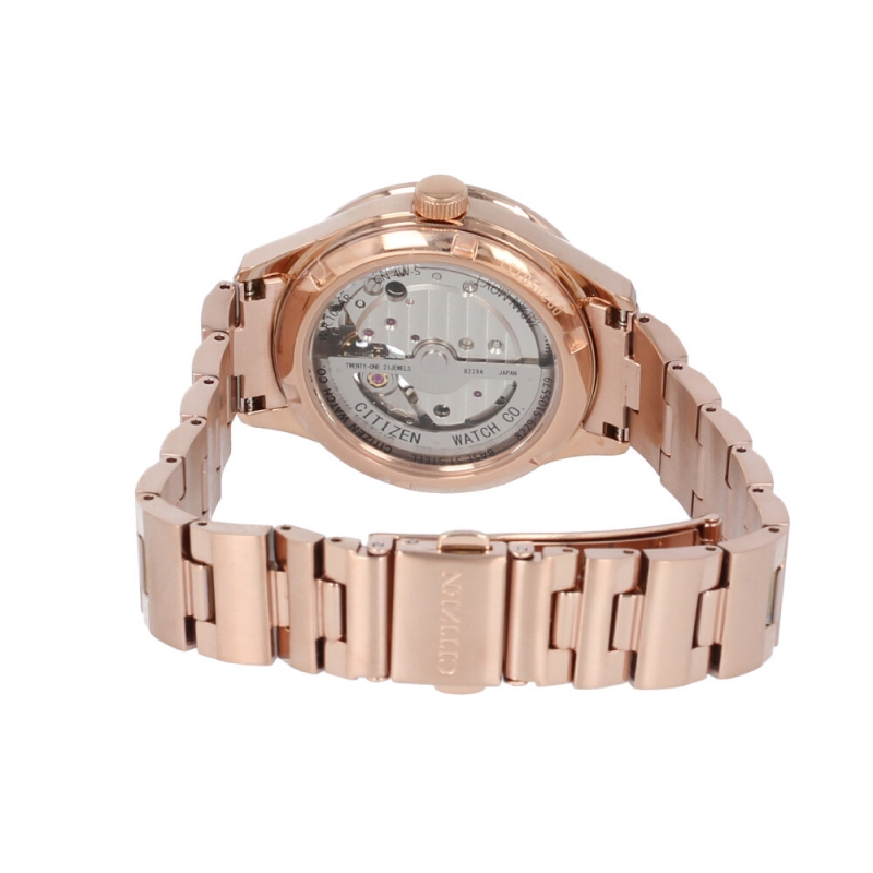 CITIZEN MECHANICAL FLOWER PC1007-81D - NỮ - KÍNH SAPPHIRE- DÂY KIM LOẠI - AUTOMATIC - SIZE 34MM - MÁY NHẬT - Ảnh 9