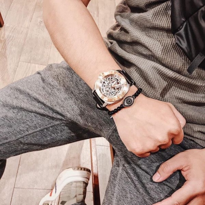 FOSSIL PRIVATEER SPORT BQ2428 - NAM - KÍNH KHOÁNG - DÂY DA - AUTOMATIC - SIZE 45MM - MÁY HOA KỲ - Ảnh 2