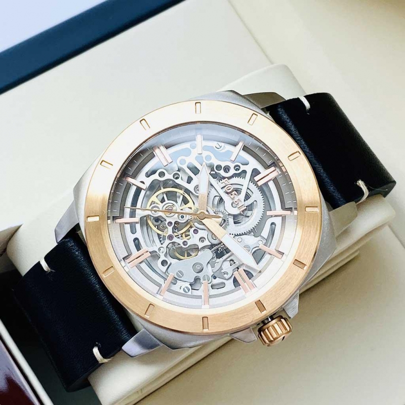 FOSSIL PRIVATEER SPORT BQ2428 - NAM - KÍNH KHOÁNG - DÂY DA - AUTOMATIC - SIZE 45MM - MÁY HOA KỲ - Ảnh 3