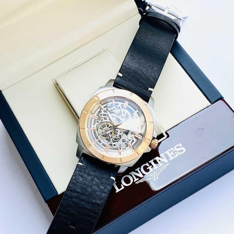 FOSSIL PRIVATEER SPORT BQ2428 - NAM - KÍNH KHOÁNG - DÂY DA - AUTOMATIC - SIZE 45MM - MÁY HOA KỲ - Ảnh 5