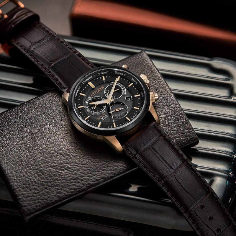 CITIZEN PERPETUAL CALENDAR BL8156-12E - NAM - KÍNH SAPPHIRE - DÂY DA - ECO DRIVE - SIZE 42MM - MÁY NHẬT - Ảnh 4