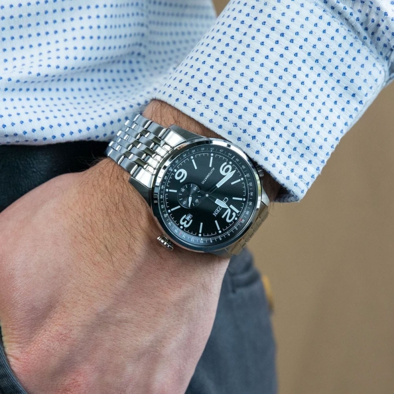 CITIZEN NJ0140-84E - NAM - KÍNH KHOÁNG - DÂY KIM LOẠI - AUTOMATIC - SIZE 42MM - MÁY NHẬT - Ảnh 5
