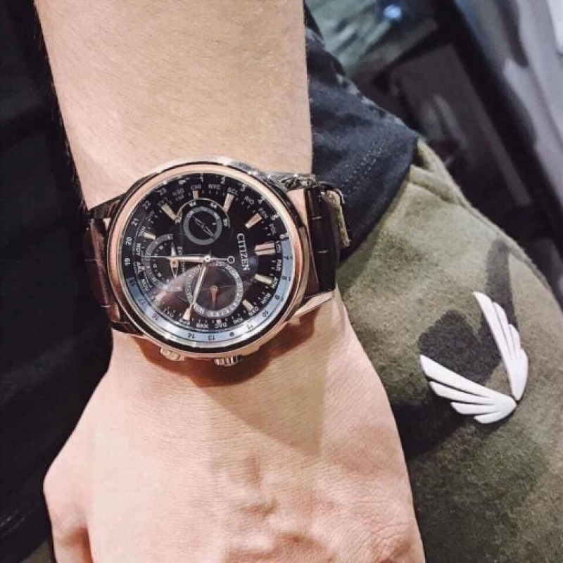 CITIZEN BU2023-12E - NAM - KÍNH KHOÁNG - DÂY DA - ECO DRIVE - SIZE 44MM - MÁY NHẬT - Ảnh 2
