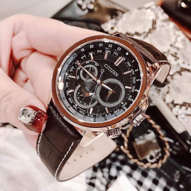 CITIZEN BU2023-12E - NAM - KÍNH KHOÁNG - DÂY DA - ECO DRIVE - SIZE 44MM - MÁY NHẬT - Ảnh 3