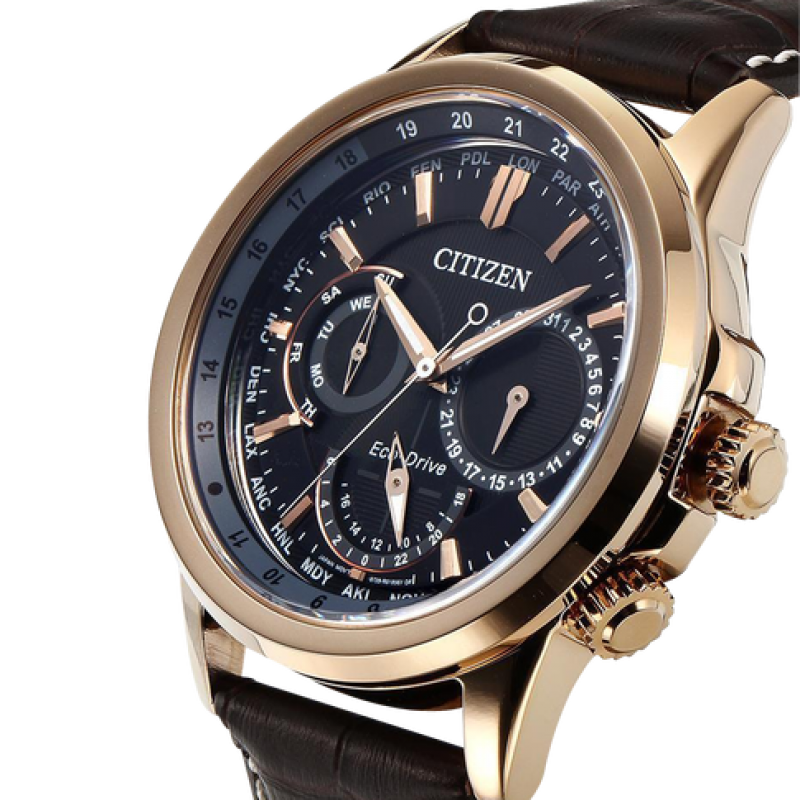 CITIZEN BU2023-12E - NAM - KÍNH KHOÁNG - DÂY DA - ECO DRIVE - SIZE 44MM - MÁY NHẬT - Ảnh 7