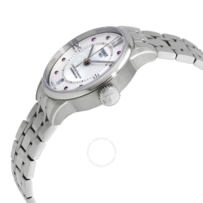 TISSOT CHEMIN DES TOURELLES T099.207.11.113.00 - NỮ - KÍNH SAPHIRE - DÂY KIM LOẠI - AUTOMATIC - SIZE 32MM - MÁY THỤY SỸ - Ảnh 9