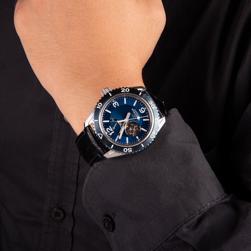 ORIENT STAR RE-AT0108L00B - NAM - KÍNH SAPPHIRE - DÂY DA - AUTOMATIC - SIZE 43MM - MÁY NHẬT - Ảnh 2