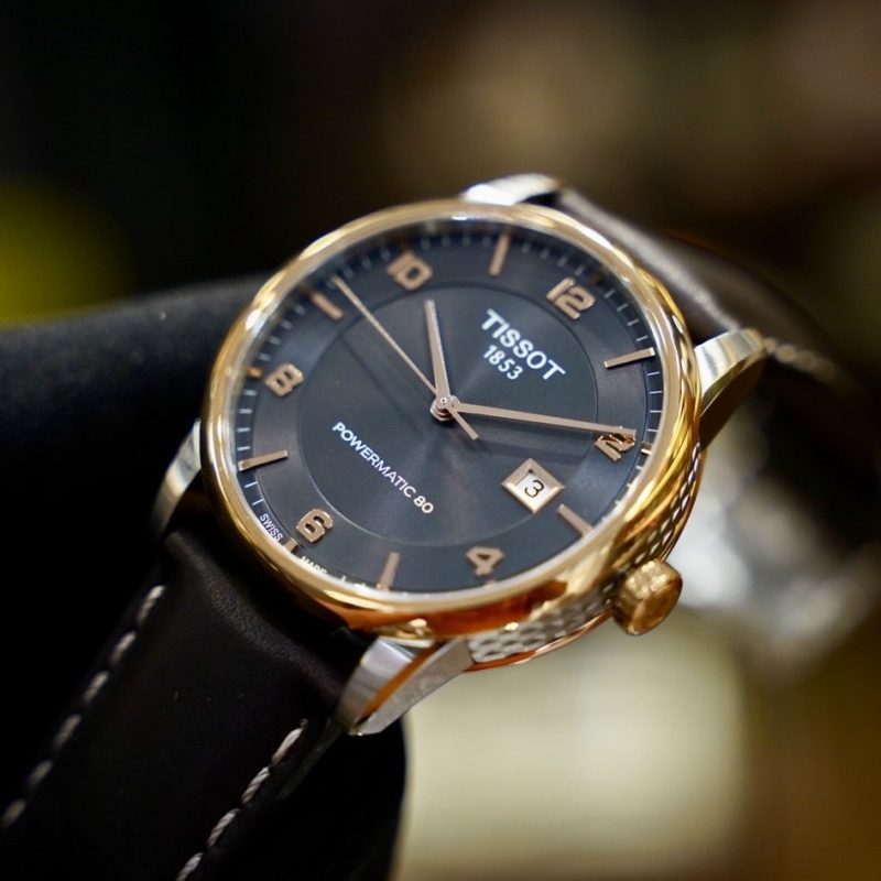 TISSOT LUXURY T086.407.26.067.00 - NAM - KÍNH SAPPHIRE - DÂY DA - AUTOMATIC - SIZE 41MM - MÁY THỤY SỸ - Ảnh 7