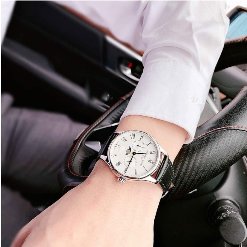 FREDERIQUE CONSTANT FC-260WR5B6 - NAM - KÍNH SAPPHIRE - DÂY DA - PIN - SIZE 40MM - MÁY THỤY SỸ - Ảnh 6