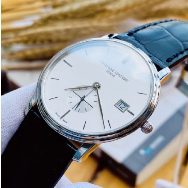 FREDERIQUE CONSTANT SLIMLINE SMALL SECONDS FC-245S4S6 - NAM - KÍNH SAPPHIRE - DÂY DA - PIN - SIZE 37MM - MÁY THỤY SỸ - Ảnh 5