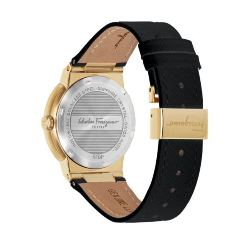 SALVATORE FERRAGAMO F-80 SSFDP00118 - NỮ - KÍNH SAPPHIRE - DÂY DA - PIN - SIZE 34MM - MÁY ITALIA - Ảnh 4