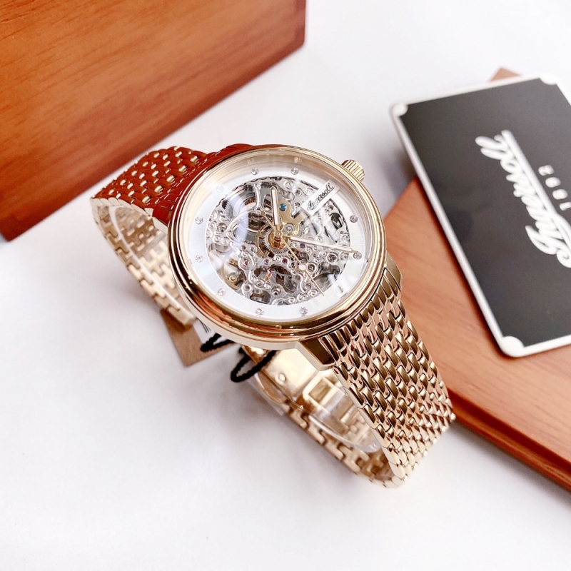 INGERSOLL SKELETON I06103 - NAM - KÍNH KHOÁNG - DÂY KIM LOẠI - AUTOMATIC - SIZE 38MM - MÁY HOA KỲ - Ảnh 4