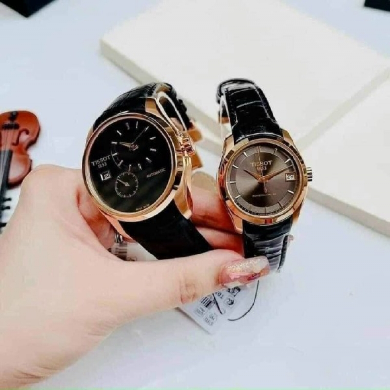 TISSOT COUTURIER T035.428.36.051.00 - NAM - KÍNH SAPPHIRE - DÂY DA - AUTOMATIC - SIZE 39MM - MÁY THỤY SỸ - Ảnh 6