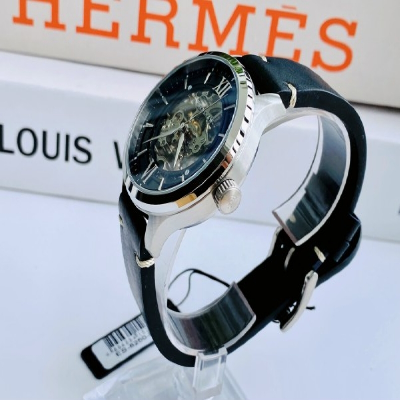 THOMAS EARNSHAW RUSKIN ES-8250-01 - NAM - KÍNH KHOÁNG - DÂY DA - AUTOMATIC - SIZE 43MM - MÁY ANH QUỐC - Ảnh 4