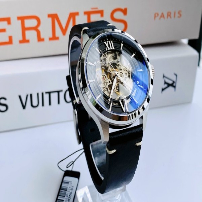 THOMAS EARNSHAW RUSKIN ES-8250-01 - NAM - KÍNH KHOÁNG - DÂY DA - AUTOMATIC - SIZE 43MM - MÁY ANH QUỐC - Ảnh 6