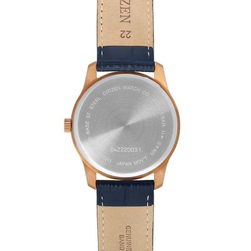 CITIZEN BH5003-00L - NAM - KÍNH KHOÁNG - DÂY DA - PIN - SIZE 42MM - MÁY NHẬT - Ảnh 4