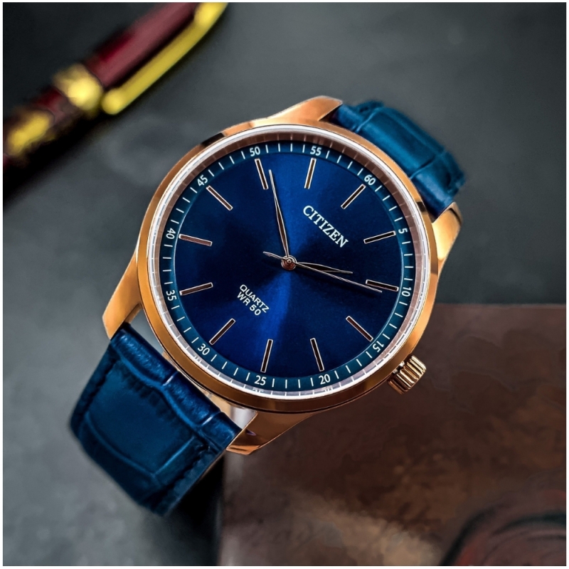 CITIZEN BH5003-00L - NAM - KÍNH KHOÁNG - DÂY DA - PIN - SIZE 42MM - MÁY NHẬT - Ảnh 9