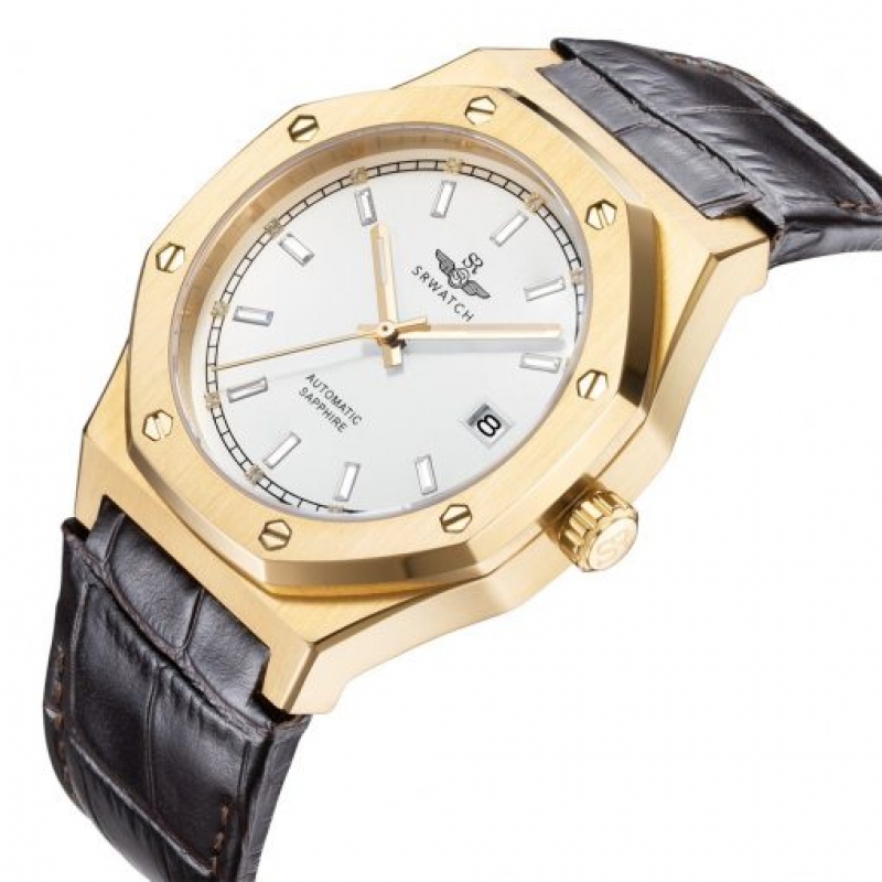 SRWATCH SG99991.4602GLA - NAM - KÍNH SAPPHIRE - DÂY DA - AUTOMATIC - SIZE 41MM - MÁY NHẬT - Ảnh 5