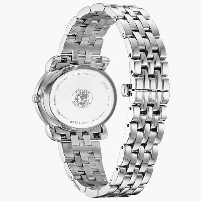 CITIZEN EM0690-50D - NỮ - KÍNH SAPPHIRE - DÂY KIM LOẠI - ECO DRIVE - SIZE 30MM - MÁY NHẬT - Ảnh 5