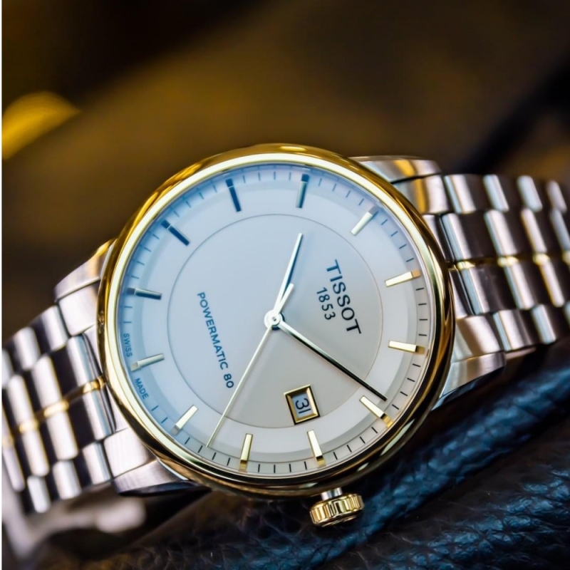 TISSOT LUXURY T086.407.22.261.00 - NAM - KÍNH SAPPHIRE - DÂY KIM LOẠI - AUTOMATIC - SIZE 41MM - MÁY THỤY SỸ - Ảnh 4