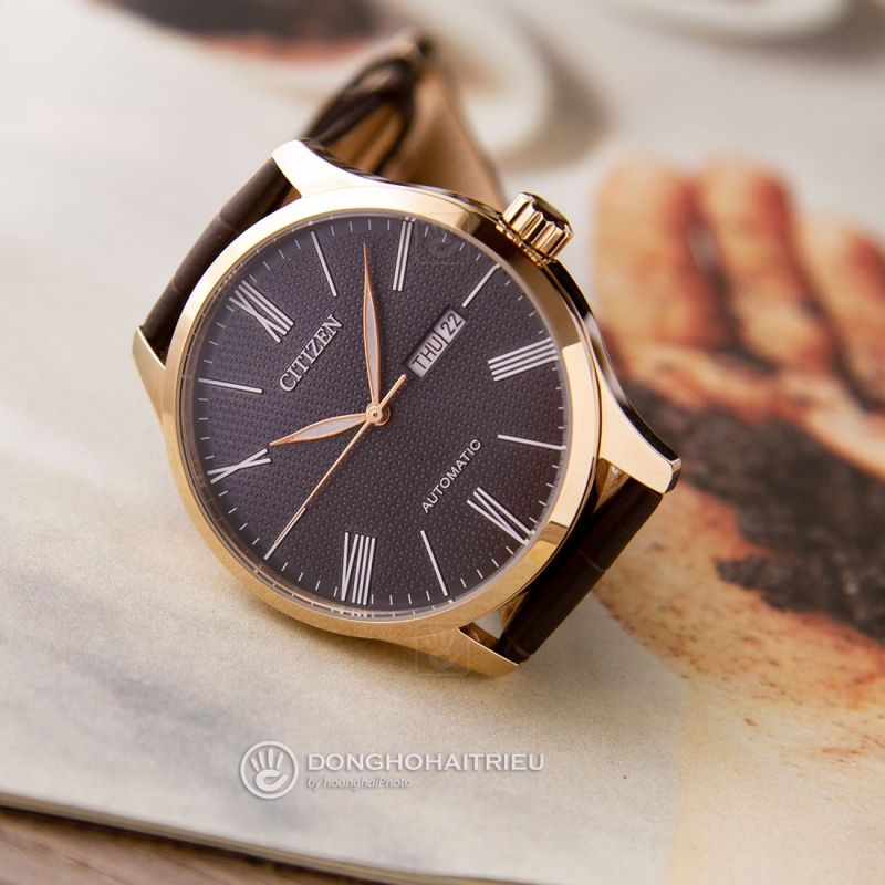 CITIZEN NH8353-00H - NAM - KÍNH KHOÁNG - DÂY DA - AUTOMATIC - SIZE 40MM - MÁY NHẬT - Ảnh 5