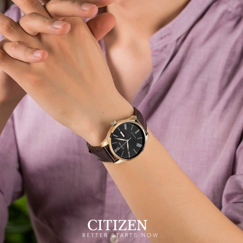 CITIZEN NH8353-00H - NAM - KÍNH KHOÁNG - DÂY DA - AUTOMATIC - SIZE 40MM - MÁY NHẬT - Ảnh 2