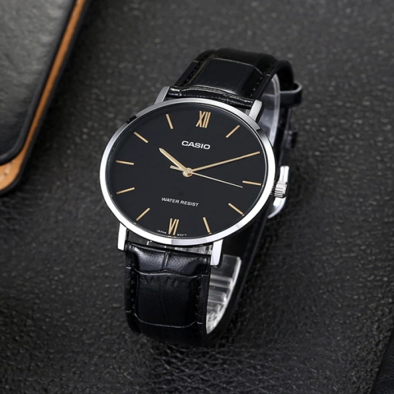 CASIO MTP-VT01L-1BUDF - NAM - KÍNH KHOÁNG - DÂY DA - PIN - SIZE 40MM - MÁY NHẬT - Ảnh 2