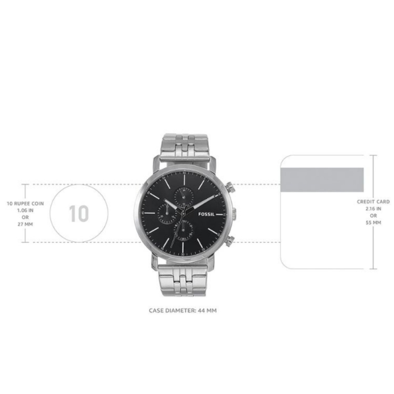 FOSSIL BQ2328IE - NAM - KÍNH KHOÁNG - DÂY KIM LOẠI - PIN - SIZE 44MM - MÁY HOA KỲ - Ảnh 5