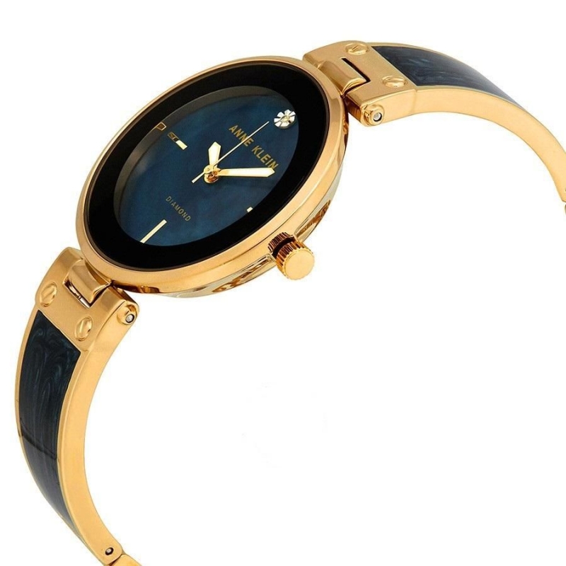 ANNE KLEIN AK2512NVGB - NỮ - KÍNH KHOÁNG - DÂY KIM LOẠI - PIN - SIZE 34MM - MÁY HOA KỲ - Ảnh 6