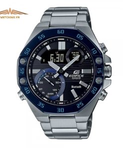 EDIFICE CASIO ECB-10DB-1BDF - NAM - KÍNH KHOÁNG - DÂY KIM LOẠI - PIN - SIZE 45.5MM - MÁY NHẬT