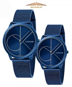 CALVIN KLEIN K3M51T5N & K3M52T5N - ĐỒNG HỒ ĐÔI - KÍNH KHOÁNG - DÂY KIM LOẠI - PIN - SIZE 40&35 MM - MÁY THUỴ SỸ