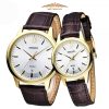 SEIKO SUR036P1 & SUR890P1 - ĐỒNG HỒ ĐÔI - KÍNH KHOÁNG - DÂY DA - PIN - SIZE 41&28 MM - MÁY NHẬT