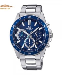 CASIO EDIFICE EFV-570D-2AVUDF - NAM - KÍNH KHOÁNG - DÂY KIM LOẠI - PIN - SIZE 43.8MM - MÁY NHẬT