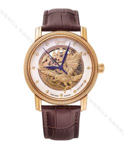 OGIVAL OG358.31AGR-GL-T (ĐẠI BÀNG TUNG CÁNH) - NAM - KÍNH SAPPHIRE - DÂY DA - AUTOMATIC - SIZE 40MM - MÁY THỤY SỸ