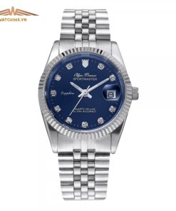 OLYM PIANUS OP89322MS-X - NAM - KÍNH SAPPHIRE - DÂY KIM LOẠI - PIN - SIZE 40MM - MÁY NHẬT