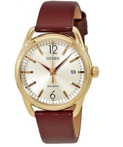 CITIZEN FE6083-05P - NỮ - KÍNH KHOÁNG - DÂY DA - ECO DRIVE - SIZE 34MM - MÁY NHẬT