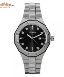 BULOVA 98D103 - NAM - KÍNH KHOÁNG - DÂY KIM LOẠI - PIN - SIZE 44MM - MÁY THỤY SỸ