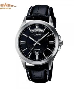 CASIO MTP-1381L-1AVDF - NAM - KÍNH KHOÁNG - DÂY DA - PIN - SIZE 40MM - MÁY NHẬT