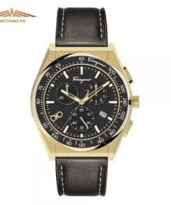 SALVATORE FERRAGAMO SFUI01021 - NAM - KÍNH SAPPHIRE - DÂY DA - PIN - SIZE 43MM - MÁY ITALIA