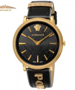 VERSACE V-CIRCLE MANIFESTO VBP040017 - NỮ - KÍNH SAPPHIRE - DÂY DA - PIN - SIZE 38MM - MÁY THỤY SỸ