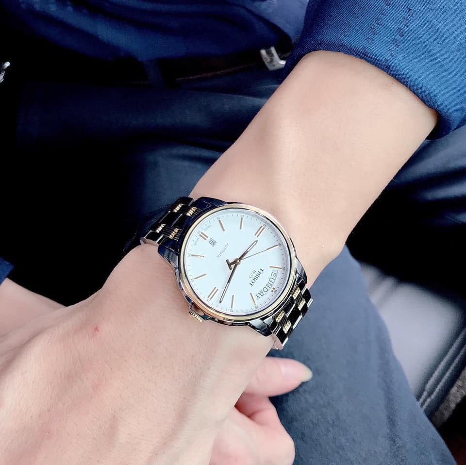 TISSOT AUTOMATIC III DAY DATE T065.930.22.031.00 - NAM - KÍNH SAPPHIRE - DÂY KIM LOẠI - AUTOMATIC - SIZE 39MM - MÁY THỤY SỸ - Ảnh 2