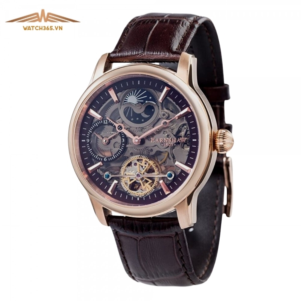 THOMAS EARNSHAW LONGITUDE SKELETON ES-8063-06 - NAM - KÍNH KHOÁNG - DÂY DA - AUTOMATIC - SIZE 44MM - MÁY ANH QUỐC