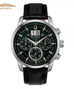 BULOVA 96B310 - NAM - KÍNH KHOÁNG - DÂY DA  - PIN - SIZE 44MM - MÁY THỤY SỸ