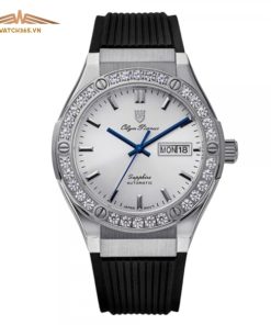 OLYM PIANUS OP990-45ADGS-GL-T CLASSIC FUSION - NAM - KÍNH SAPPHIRE - DÂY CAO SU - AUTOMATIC - SIZE 42MM - MÁY NHẬT