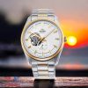 ORIENT SEMI SKELETON SMALL SECOND RA-AR0001S10B - NAM - KÍNH SAPPHIRE - DÂY KIM LOẠI - AUTOMATIC - SIZE 40.8MM - MÁY NHẬT