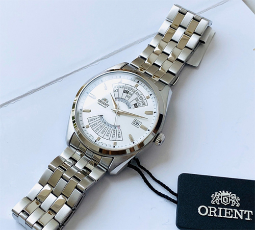 ORIENT CONTEMPORARY MULTI YEAR CALENDAR RA-BA0004S10B - NAM - KÍNH KHOÁNG - DÂY KIM LOẠI - AUTOMATIC - SIZE 43.5MM - MÁY NHẬT - Ảnh 8