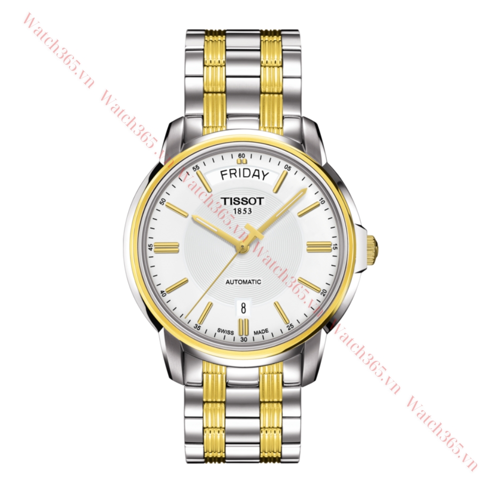 TISSOT AUTOMATIC III DAY DATE T065.930.22.031.00 - NAM - KÍNH SAPPHIRE - DÂY KIM LOẠI - AUTOMATIC - SIZE 39MM - MÁY THỤY SỸ