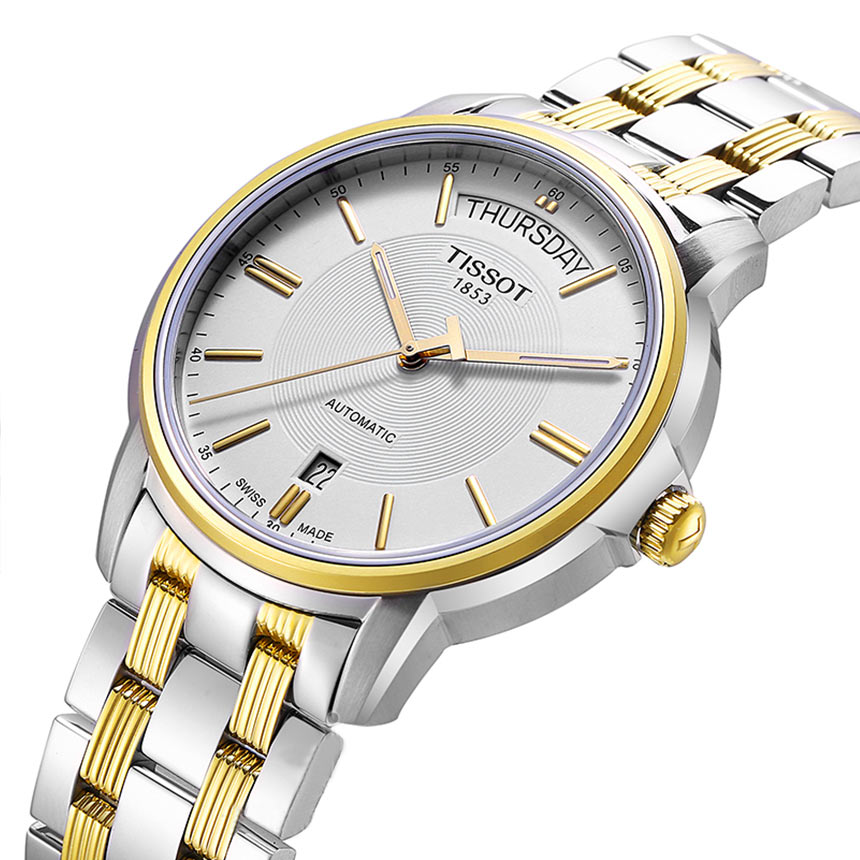 TISSOT AUTOMATIC III DAY DATE T065.930.22.031.00 - NAM - KÍNH SAPPHIRE - DÂY KIM LOẠI - AUTOMATIC - SIZE 39MM - MÁY THỤY SỸ - Ảnh 3