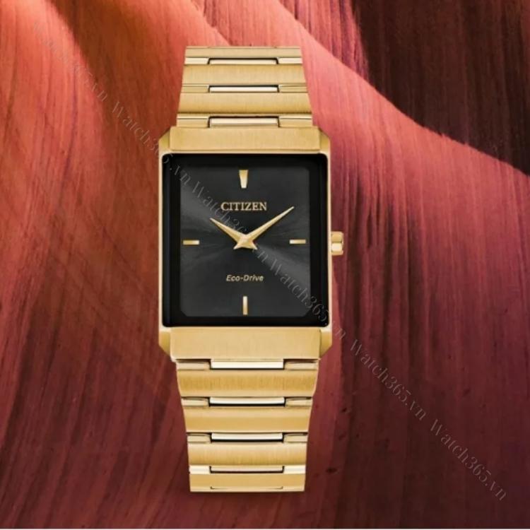 CITIZEN ULTRA SLIM AR3102-51E - NAM - KÍNH SAPPHIRE - DÂY KIM LOẠI - ECO DRIVE - SIZE 38MM - MÁY NHẬT